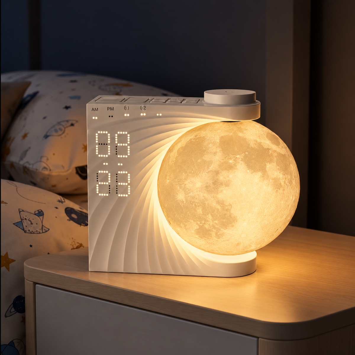 Dawn simulator alarm clock